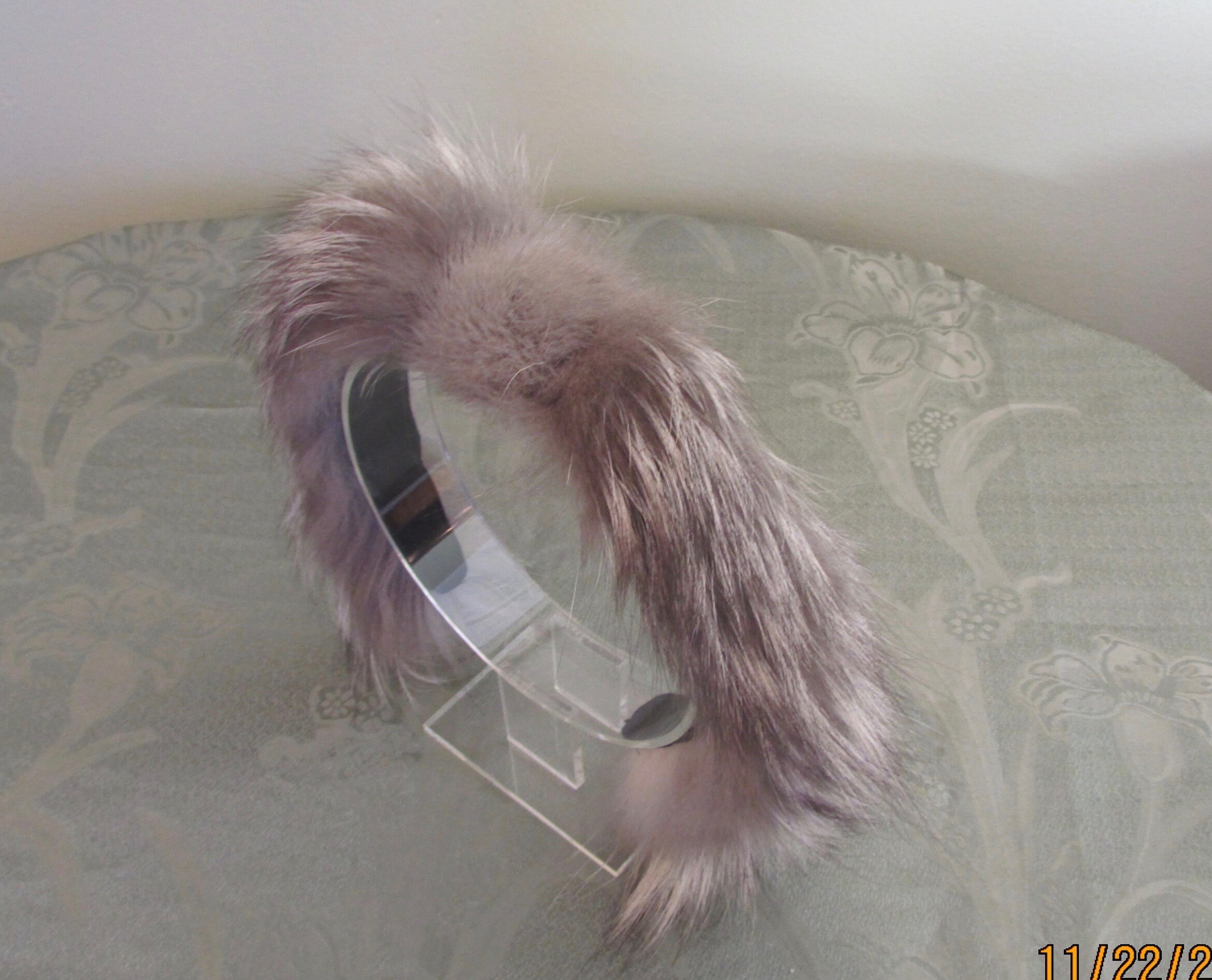 Headband Made From Silver Fox Fur. - Etsy display picture 1