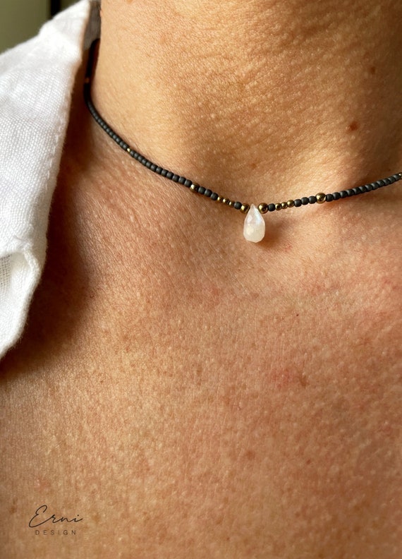 Collana da donna a forma di luna con stella mezzaluna, regalo per mamma, Non conosciuto