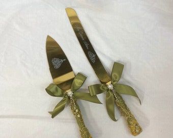Sage + Gold Knife Set