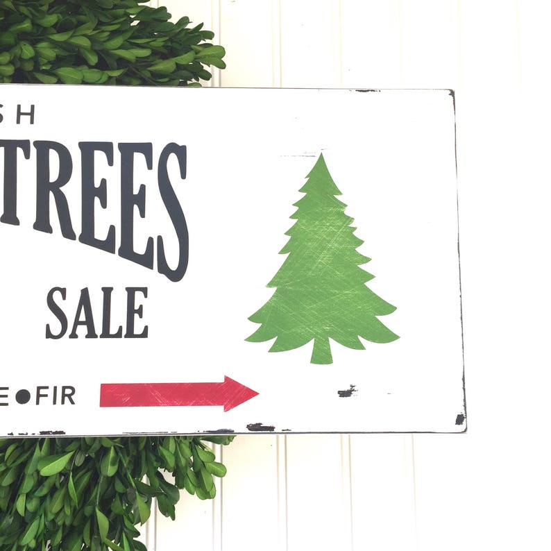 Rustic Christmas Decor Christmas Trees for Sale Sign Etsy