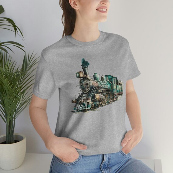 Steam Engine Train Lovers T Shirt Retro Locomotive Gift Tee Steam Engine Train Lovers T Shirt Retro Locomotive Gift Tee