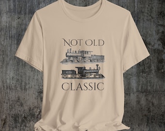Historische Züge T-Shirt, Vintage Dampfmaschinenliebhaber, Dampfmaschinen-T-Shirt, Perfektes Geschenk für Zugliebhaber, Vatertag, Geburtstagstag Freund