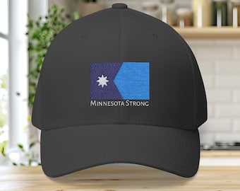 Minnesota Strong State Flag Embroidered Cap | Protest Pride Hat