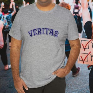 Veritas T-Shirt, Latin for Truth, Truth Over Power Shirt, Academic Resistance Tee, Harvard-Inspired University, Activist Gift Shirt Unisex