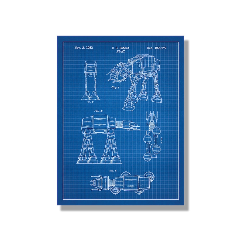 NEW Invention Patent Movie Art POSTER Star Wars Slave 1 Patent