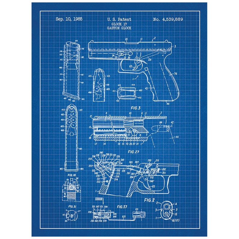 Чертеж glock 17 с размерами