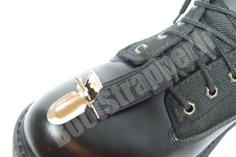 Biker / Motorcycle Elastic Front Clip Boot Straps Holds Pants Etsy