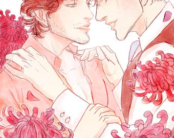 Chrysanthemums Hannigram 5 x 7 Print