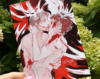 Holographic Stag Hannigram Kiss Print