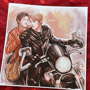 12 x 12” Motorcycle Ride Print