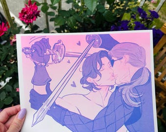Three Musketeers Riso Print