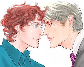5" x 7" Hannibal Conversations Holographic Print