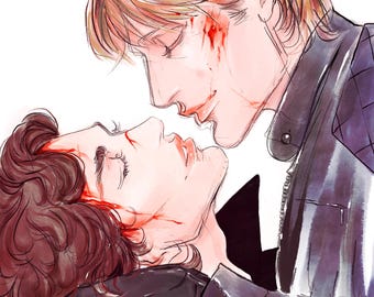 11" x 14" print Wuthering Heights Hannibal AU