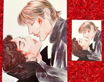5" x 7" Wuthering Heights AU Hannibal Print