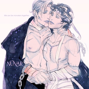 11&quot; x 14&quot; Print We can be Monsters Together Hannibal Frankenstein AU