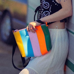 Colorful Leather Bag, Women Handbag, Travel Accessories, Summer Style, Leather Small Bag, Crossbody Purse, Best Gifts For Her