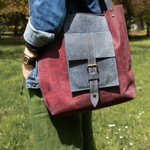 Sac en cuir véritable, sac fourre-tout en cuir, sac de travail, sac à main femme, sac fait main, sac à bandoulière, sac Hobo en cuir, cadeau d'anniversaire, vêtements Navaho