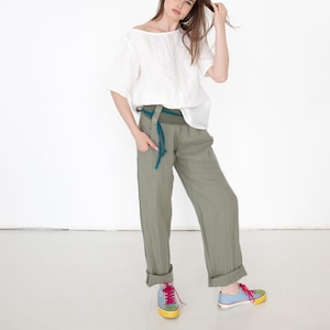 Boho Linen Pants With Pockets, Linen Trousers, Summer Linen Pants, Loose Women Pants, Bohemian Clothing, Beach Pants, Resort Wear, Vacation