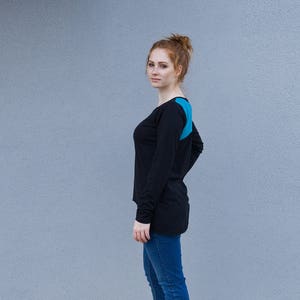 Blouse Women, Black Blouse, Leisure Wear, Plus Size Clothing, Long Sleeve Blouse, Comfy Blouse, Casual Blouse, Oversized Blouse, Party