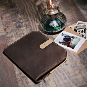 Organiseur en cuir, Portefeuille en cuir, Housse de table, Organiseur marron, Serviette en cuir, Accessoires en cuir, Bloc-notes pour homme, Étuis techniques en cuir