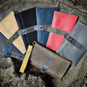 Geldbörse Frauen, Leder Geldbörse, Geschenk für Ihn, Impfung Etui, Taschenorganizer, Geldbörse, Kreditkartentasche, Freundin Geschenk, Handytasche