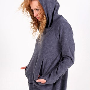 Womens Clothing, Spring Clothing, Hooded Sweatshirt, Tunic Tops For Women, Apocalyptic Clothing, Hoodie Dress,Tunic Hoodie,Hooded Sweatshirt image 3