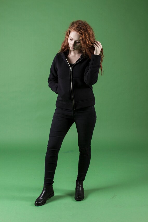 Blazer with hoodie women's sale