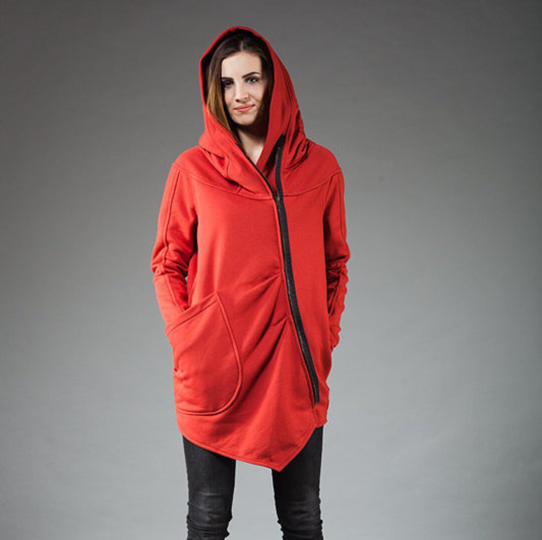 Hooded Sweatshirt Hooded Hoodie Burnt Orange Jacket Hoodie - Etsy