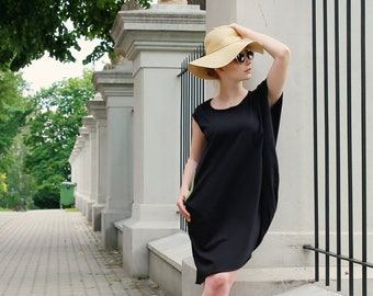 Black Dress, Summer Dress, Dress For Women, Plus Size Clothing, Gothic Dress, Casual Dress, Sleeveless Dress, Oversized Dress, Loose Fit