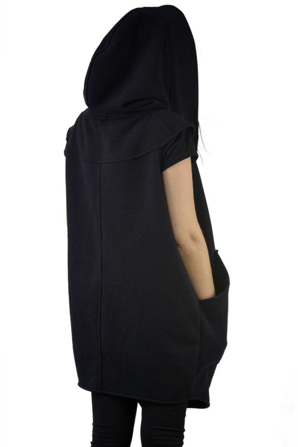 black-hoodie-women-sleeveless-hoodie-women-vest-sweatshirt-plus-size