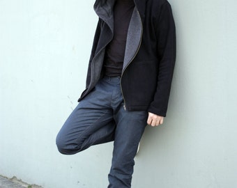 Wizard Hoodie, Mens Pointy Hoodie, Tech Wear Hoodie, Ninja