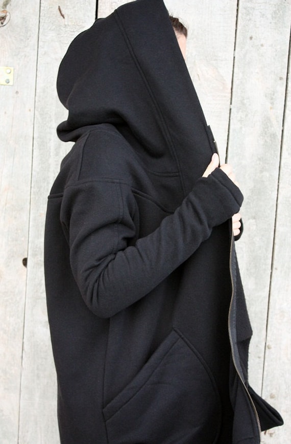 Abrigo asimétrico sudadera con capucha para mujeres sudadera - Etsy México