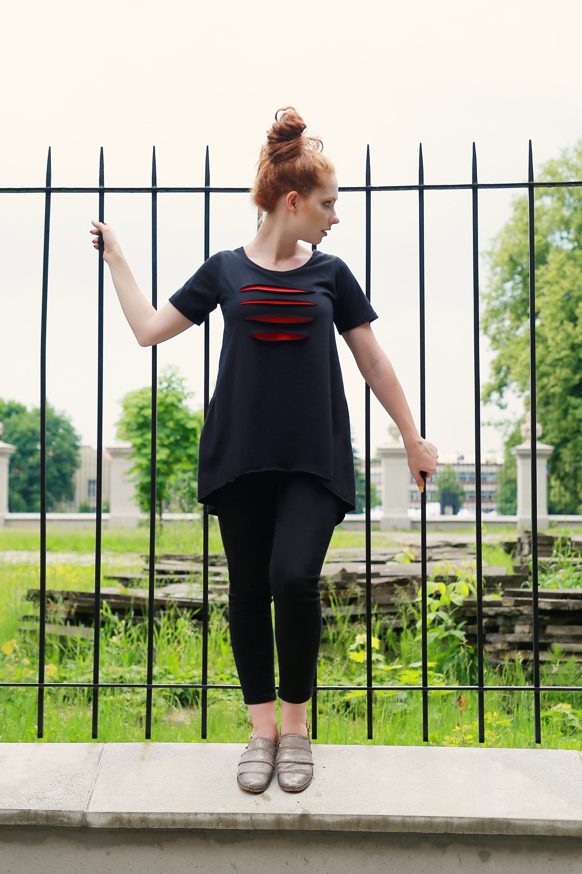 Tシャツ・カットソー AMIRI Women Tunic Tops KNTT1025BLACK Black aa96e5f0-04fc-4b7f-87b7-