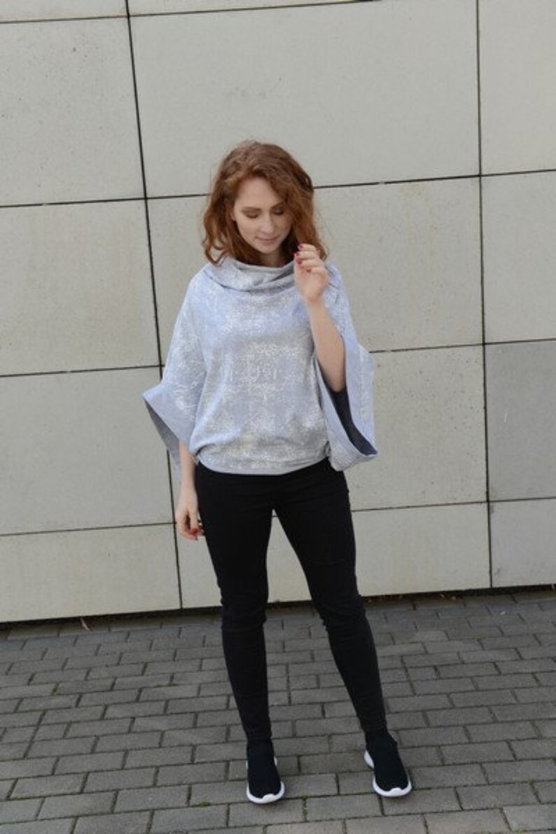 Tunic Women Plus Size Tunic Grey Tunic Plus Size Clothing Etsy