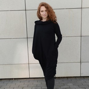Sweater Women, Winter Sweater, Hooded Sweater, Black Sweater, Plus Size Clothing, Sweater Dress, Hoodie Sweater, Winter Clothing, Oversized