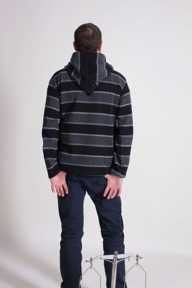 Gift for Men Cotton Sweater Outift/'s for Men Unusual Handmade Warm sweater plus size Sweater with hood Men/'s Clothing Hoodies