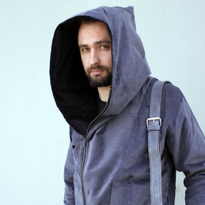 Men&#39;s Jacket, Hooded Jacket, Winter Jacket For Men, Fall Style, Zipped Jacket, Urban Style, Men Streetwear, Mens Clothing, Corduroy