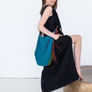 Linen Tote Bag, Beach Bag, Linen Shopping Bag, Stylish Bag, Summer Linen Bag, Linen Boho Bag, Modern Bag, Market Bag, Shoulder Bag, Vacation image 2