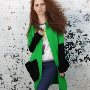 Green Cardigan Winter Cardigan Plus Size Clothing Knitted - Etsy