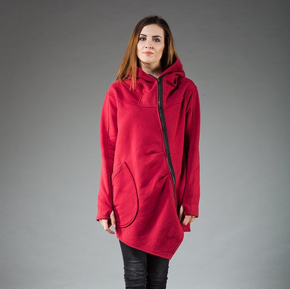 Red Hooded Hoodie Burgundy Sweatshirt Hoodie and Sweatshirt Plus Size Clothing Zipper Hoodie Womens Winter Clothing Hoodie Sweatshirt Etsy