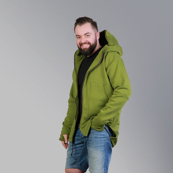 Mens green hoodie uk discount
