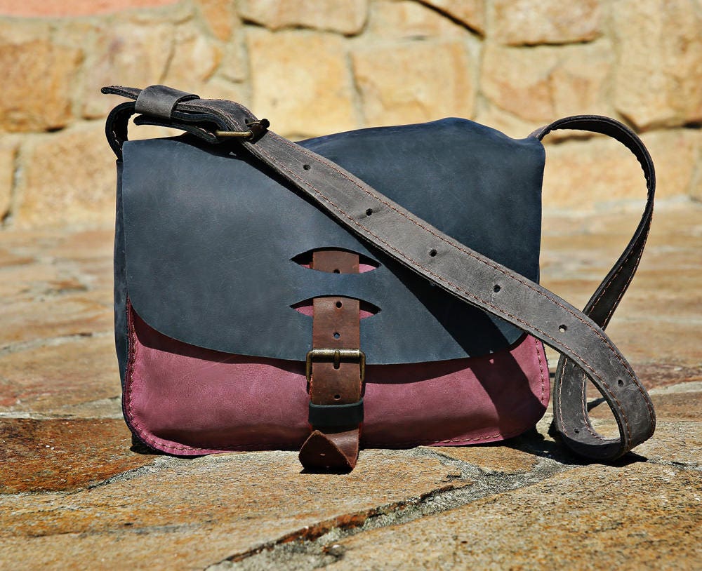 RRL INDIAN VINTAGE LEATHER MESSENGE