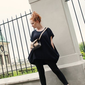 Frauen schwarze Tunika, Plus Size Tunika, Sommer Kleidung, Oversize Kleidung, schwarzes Tunika Kleid, Plus Size Tunika, übergroße Tunika, lose Tunika