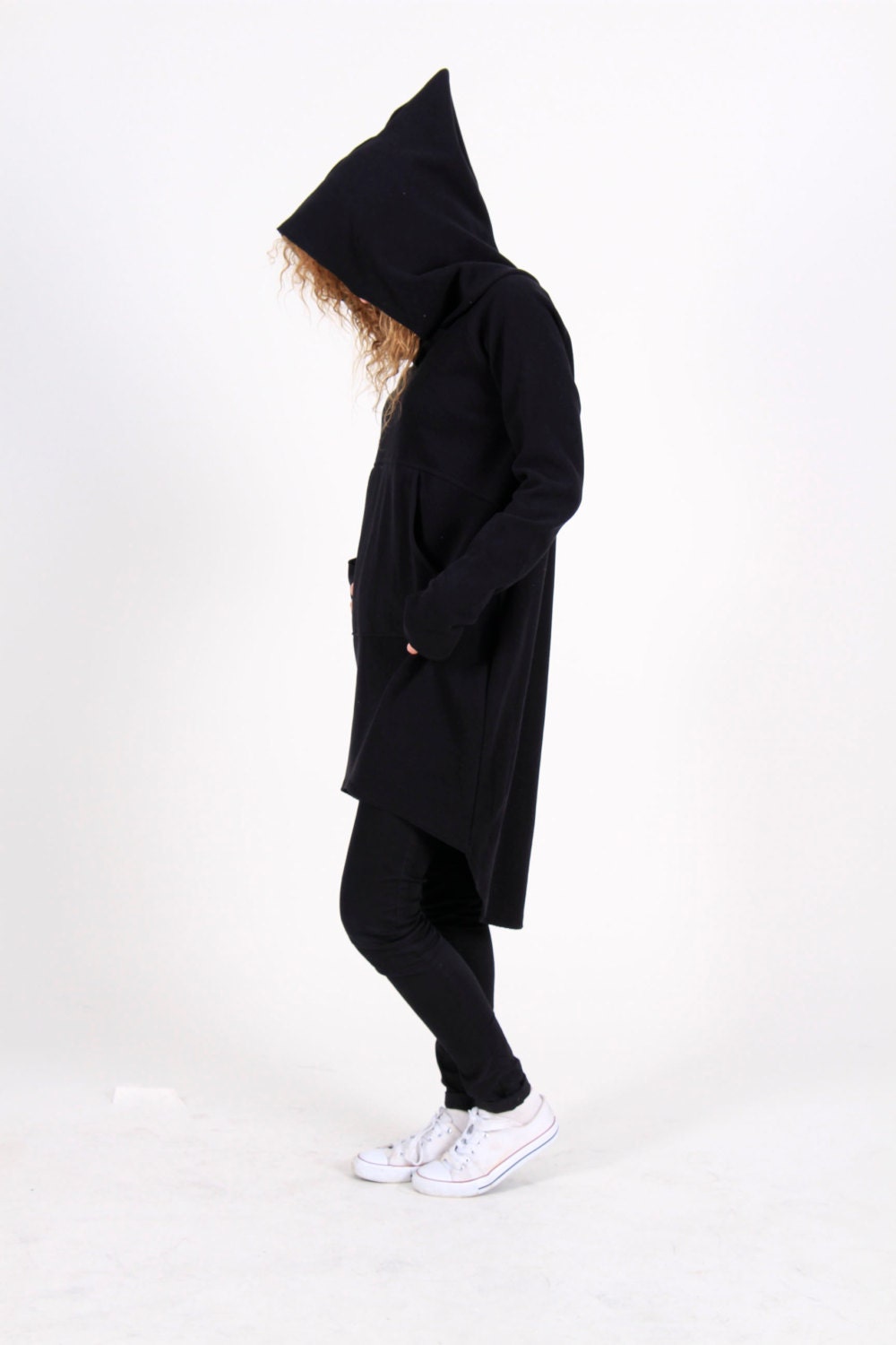 Hoodie Dress Sweatshirt Dress Black Hoodie Dress Sweater - Etsy