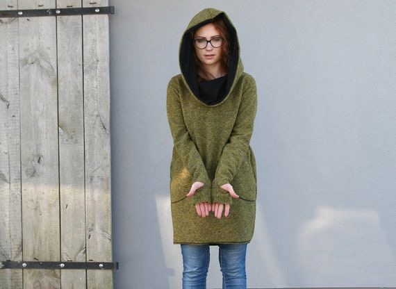olive green sweater dresses Feeling It Sweater Olive Green Dress – Shop the Mint main image 1