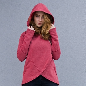 Wikkelhoodie met aangepast tekstlabel, sweater met capuchon, winterstijl, dameskleding, gezellig kledingcadeau, winteraccessoires, hoodie met rits