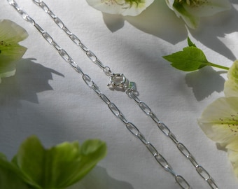 Sterling Silver Paperclip Chain