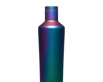 Personalized 25 oz Dragonfly Matte Metallic Rainbow Insulated Canteen with Screw on Lid by Corkcicle