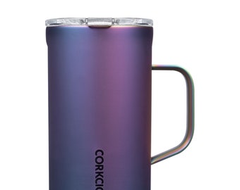 Personalized 22 oz Dragonfly Matte Metallic Insulated Mug with Slide Lock Lid by Corkcicle