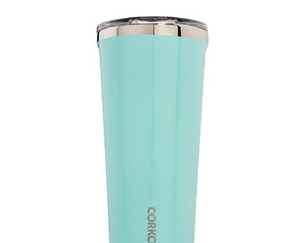 Monogrammed 16 oz Flamingo Stainless Steel Tumbler with Slide Lock Lid by Corkcicle  Personalized Cup  Bride  Bridesmaid  Teacher  Gift